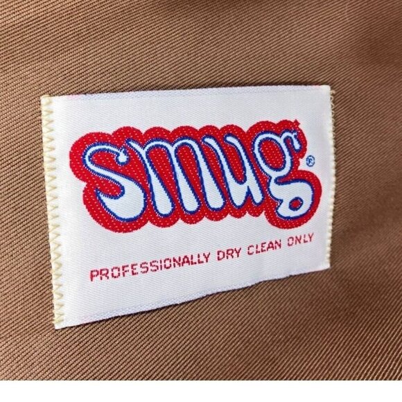 Vintage Overcoat XL Faux Fur Lined Belted Rain Coat Mob Wife Penny Lane - Picture 11 of 12